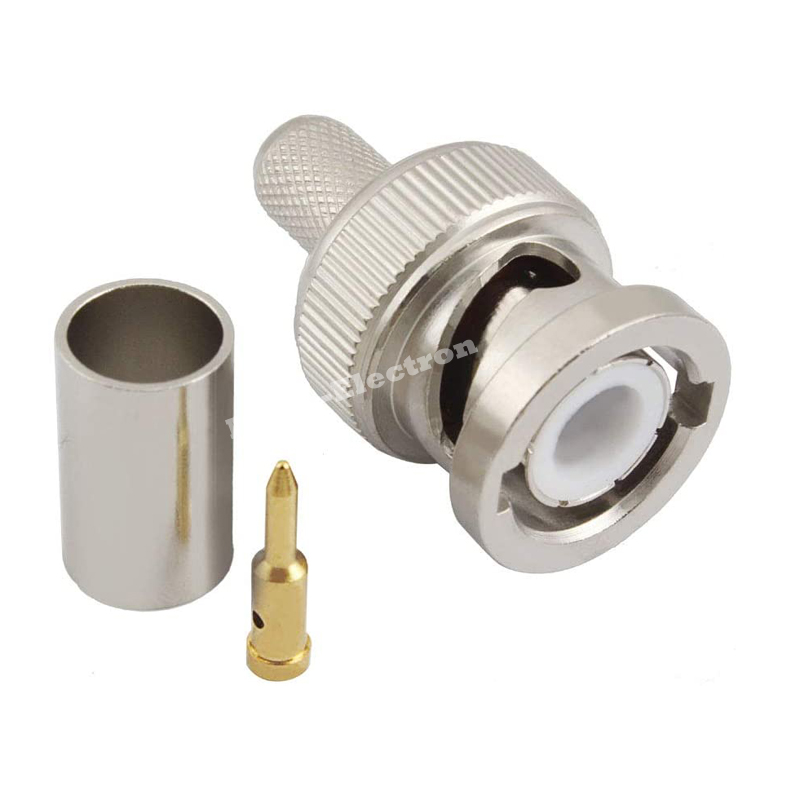 BNC male plug connector Crimp for RG8X LMR240 LMR-240 Coaxial Cable