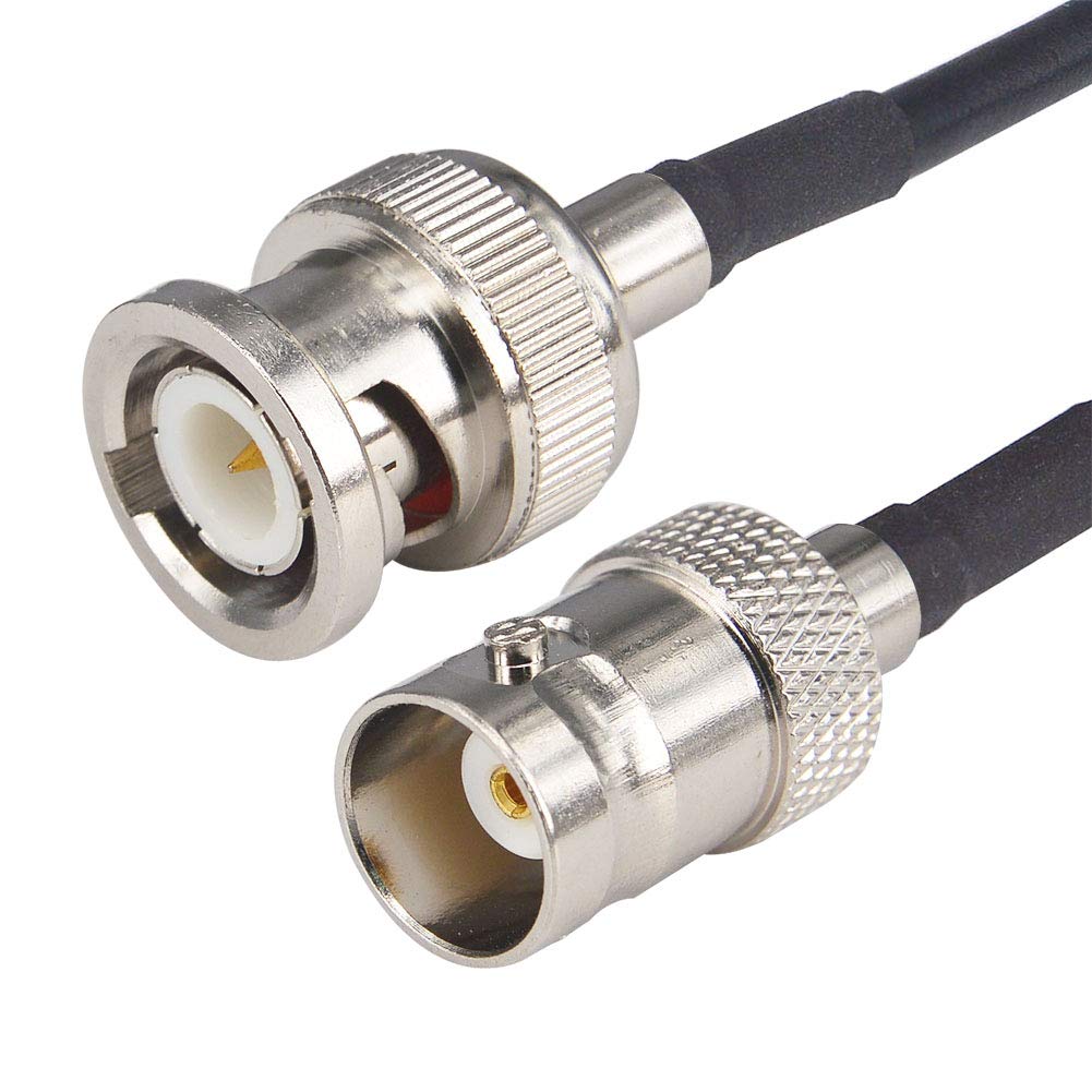 BNC male plug to BNC female jack RG174 Radio Antenna Extension Cable