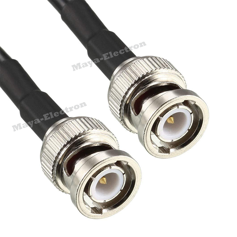 Low Loss BNC male plug to BNC male RG58 Radio Antenna Cable