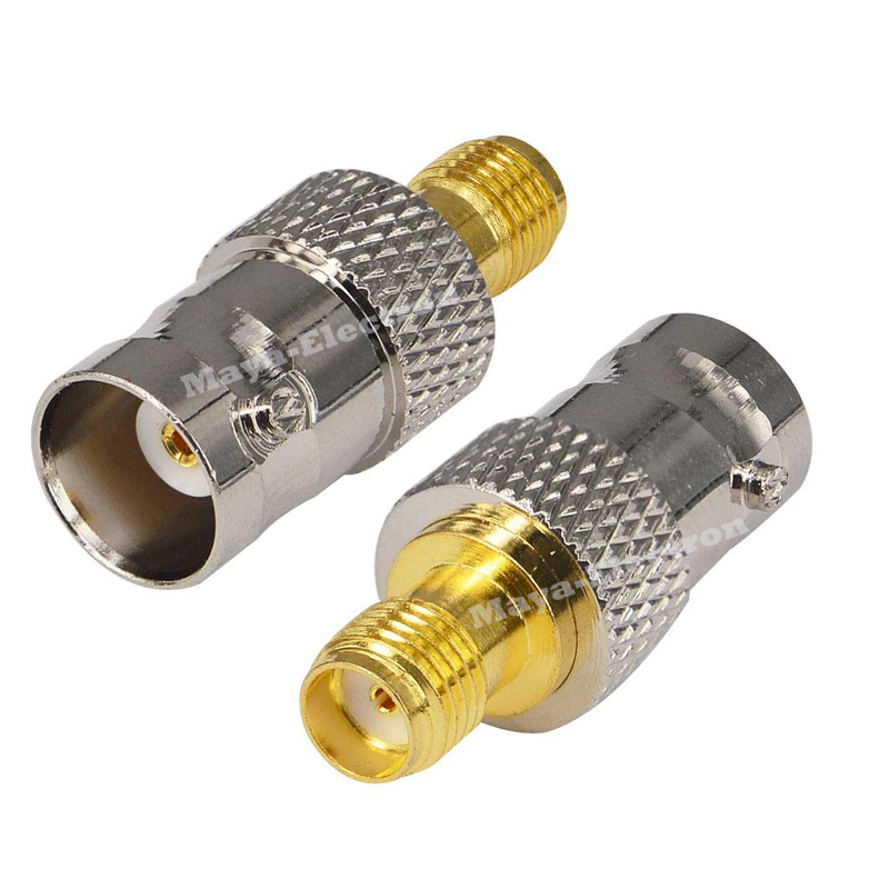 SMA Female To BNC Female jack Straight Radio Connector Adapter