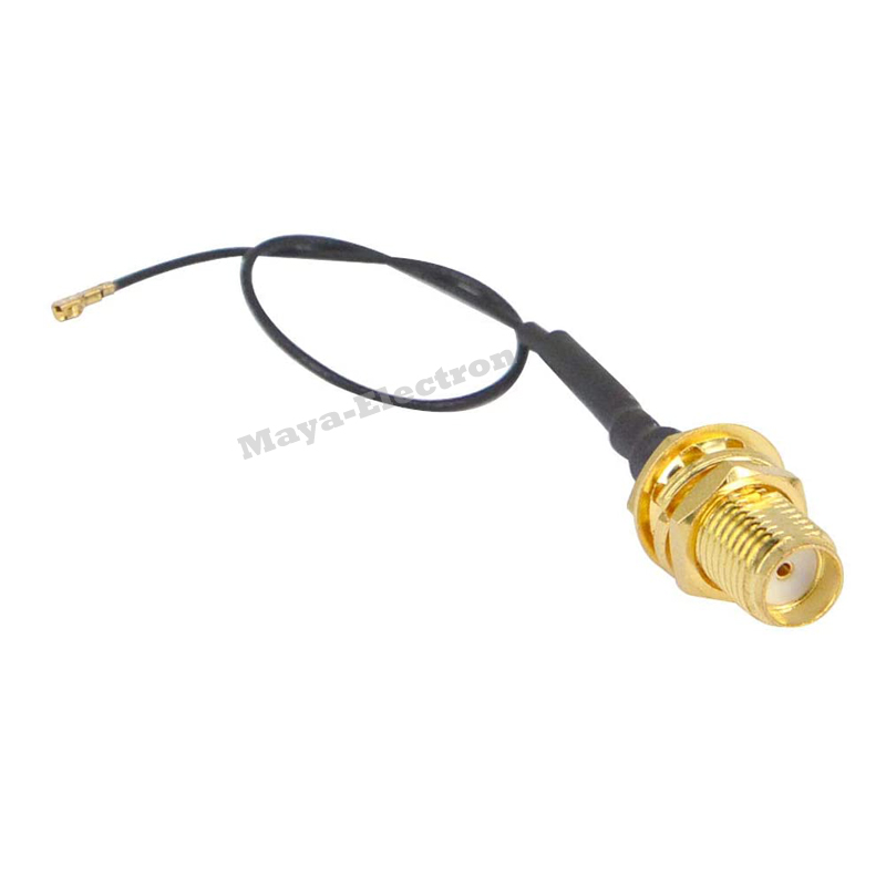 U.FL IPEX4 IPX4 MHF4 female jack to SMA Female jack Pigtail Antenna Wi-Fi Coaxial 0.81mm Cable