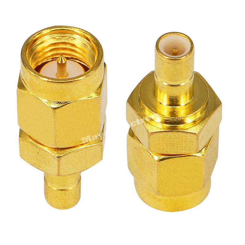 SMB Male to SMA Male plug Straight Connector Adapter