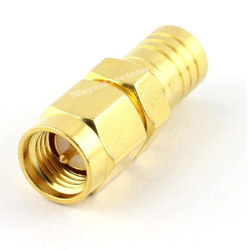 SMA Male plug to SMB Female jack Straight Connector Adapter