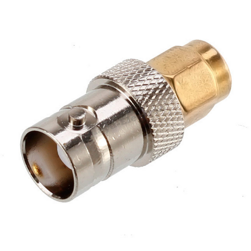 BNC Female jack To SMA male Plug Straight Radio Connector Adapter