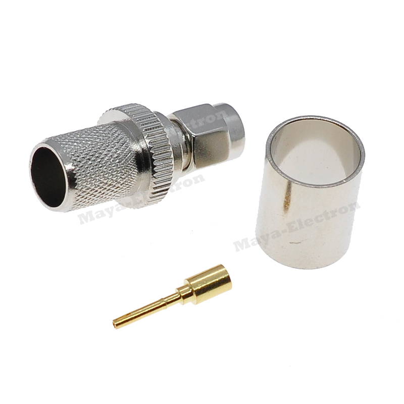 RP-SMA male connector crimp for RF RG8 RG165 RG213 LMR400 Coax cable