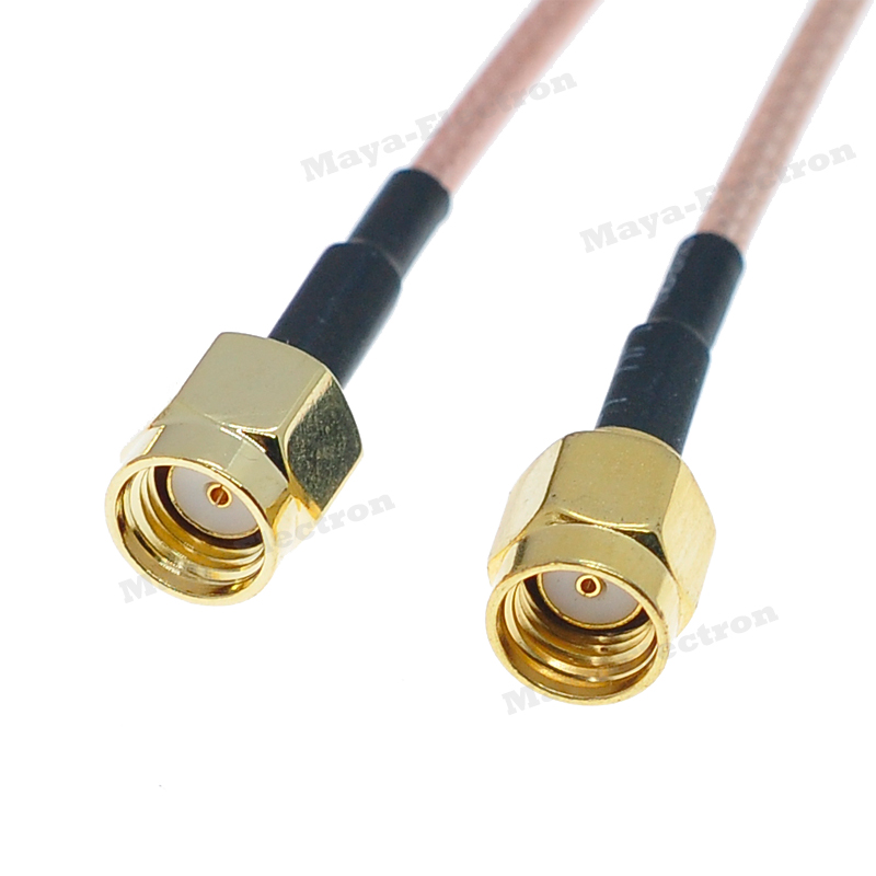 RP-SMA male to RPSMA male both hole jack with RG316 Wifi Antenna Extension Cable