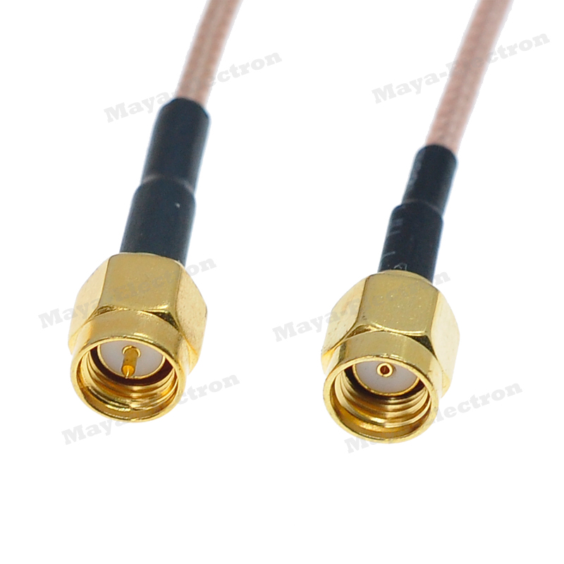 SMA male plug to RP-SMA male jack with RG316 Wifi Antenna Extension Cable