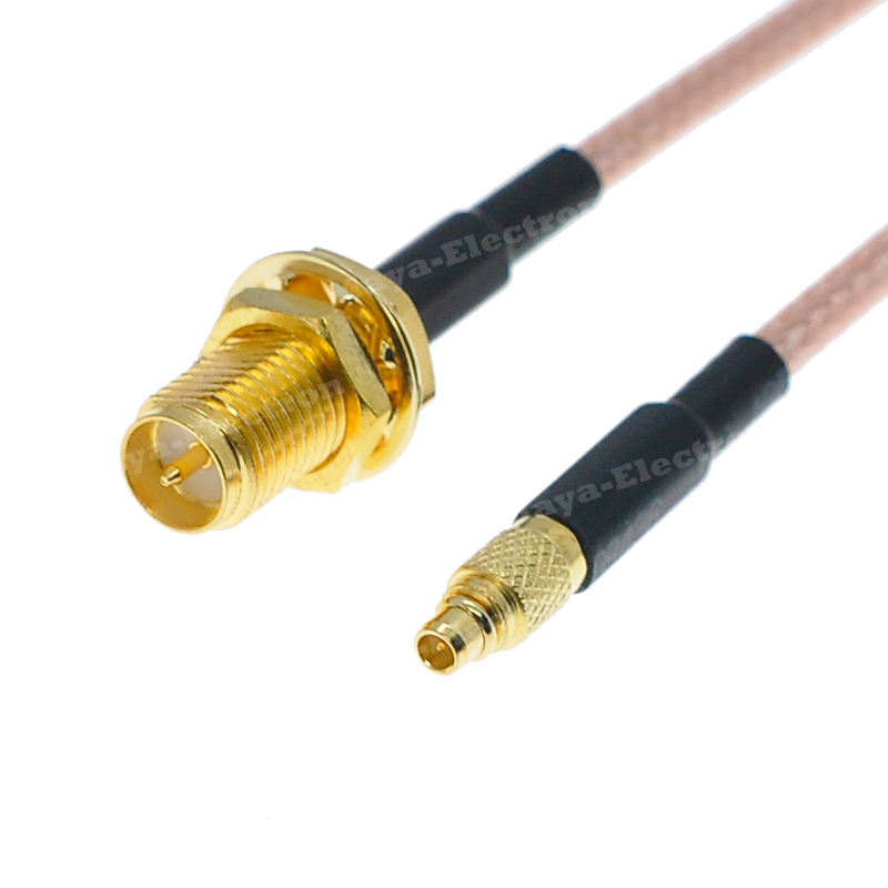 RP-SMA female jack to MMCX Straight male plug RG316 Antenna Extension Cable