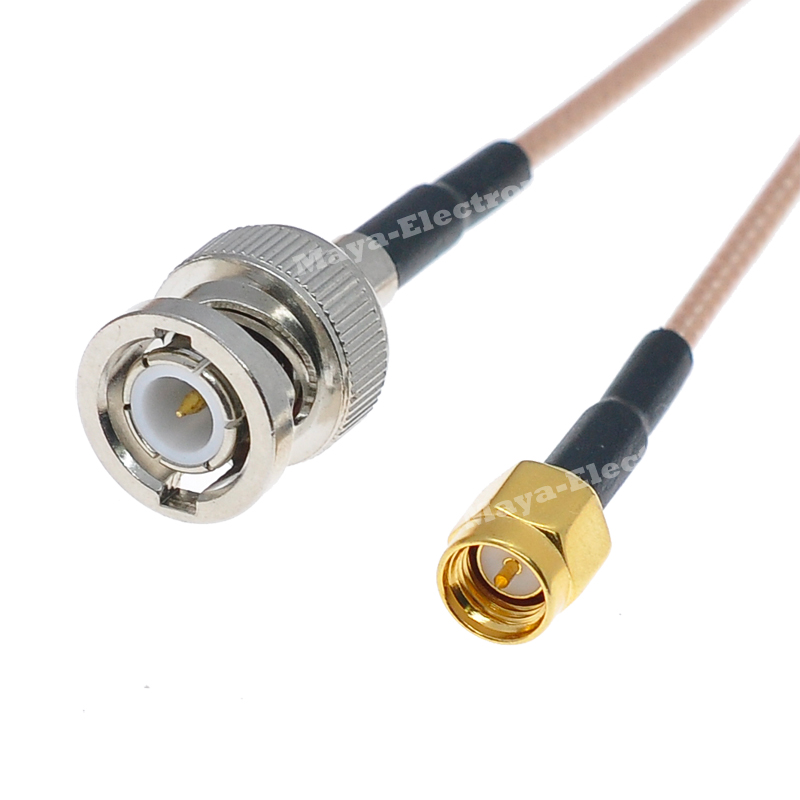 BNC male plug to SMA male RG316 Radio Antenna Cable