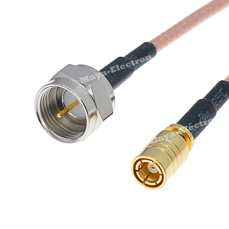 F male plug to SMB straight female RG316 Radio Antenna cable