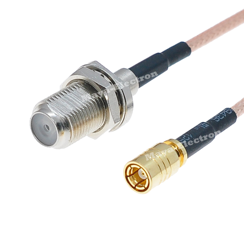 F female bulkhead jack to SMB female RG316 Radio Antenna cable