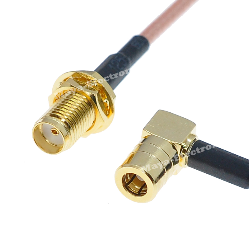 SMA female jack to SMB right angle R/A female RG316 Wifi Antenna Extension Cable