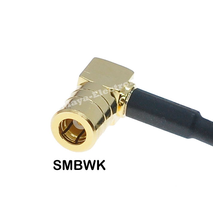 SMA female jack to SMB right angle R/A female RG316 Wifi Antenna Extension Cable