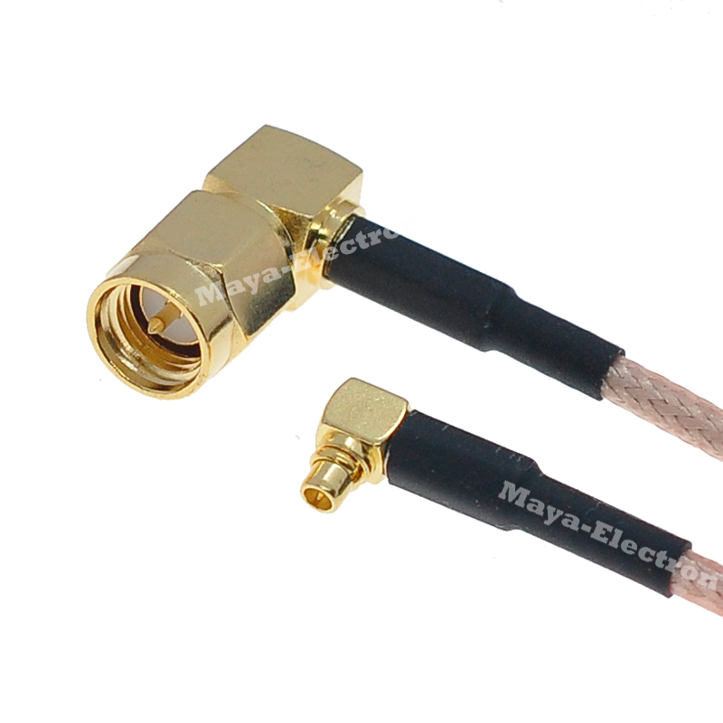 SMA right angle male to MMCX right angle R/A male plug RG316 Antenna Extension Cable