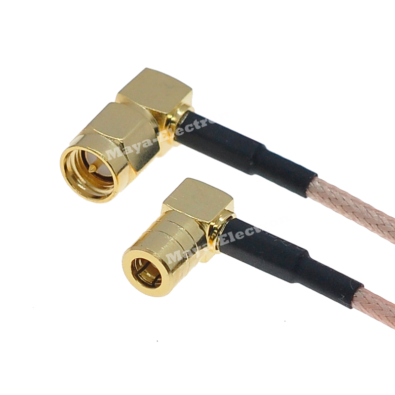 SMA right angle male to SMB right angle R/A female RG316 Wifi Antenna Extension Cable