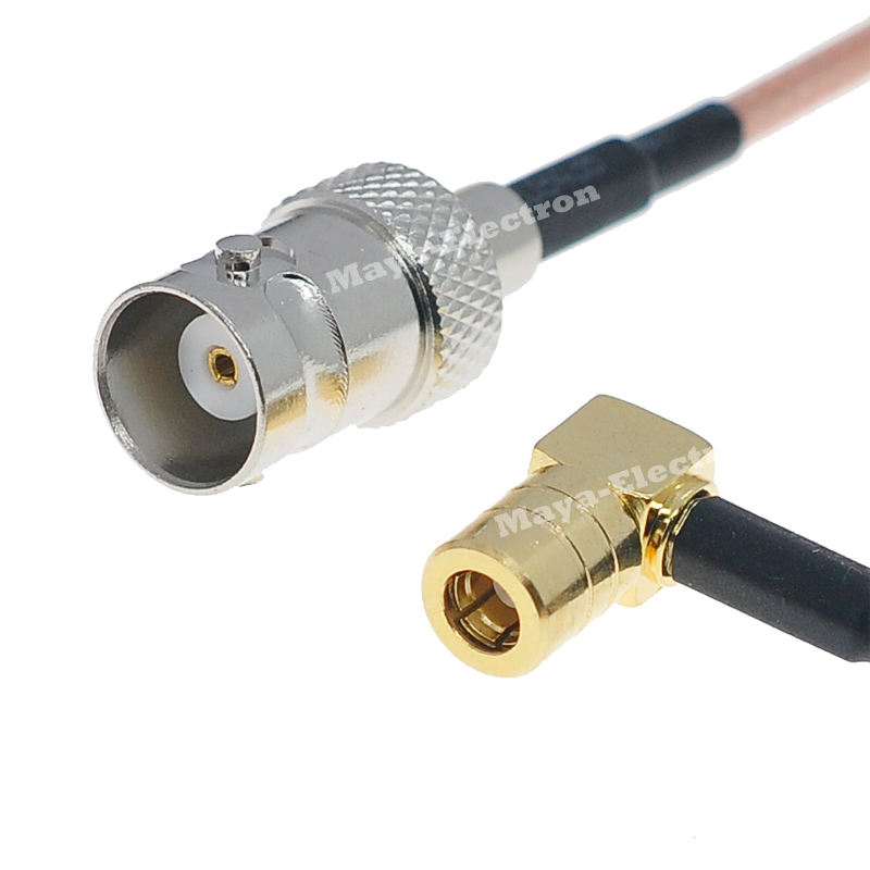 SMB right angle R/A female jack to BNC female RG316 Radio Wifi Antenna Cable