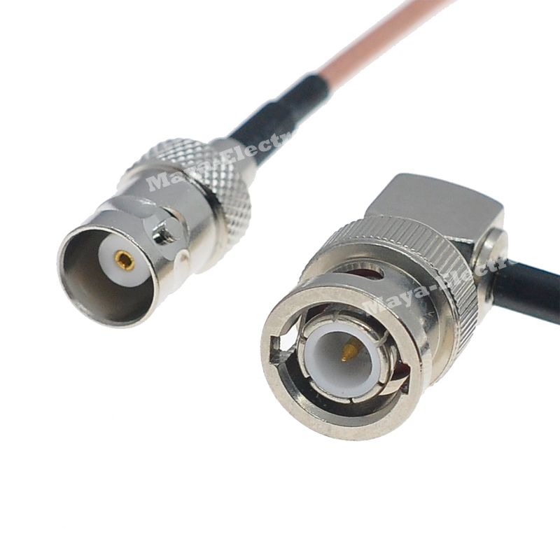 BNC right angle R/A male plug to SMA female jack RG316 Radio Antenna Cable