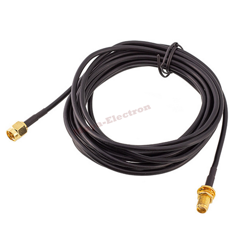SMA male plug to SMA female jack RG174 Wifi Antenna Extension Cable