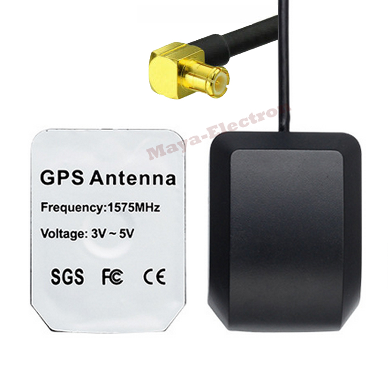 MCX right angle male 1575MHz Car Active GPS Navigation Antenna 3m RG174 cable