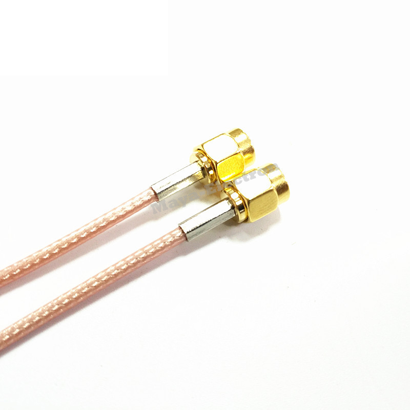 3feet 3ft 50ohm RG316 Pigtail Coaxial Coax Shield Braid Cable 1m