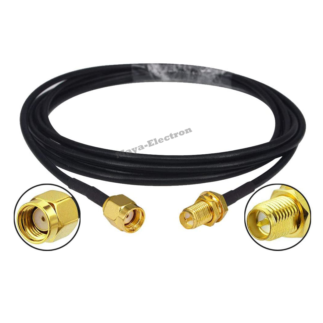 RPSMA male to RP-SMA female RG174 Wifi Antenna Extension Cable