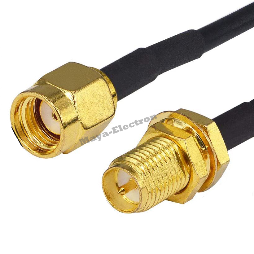 RPSMA male to RP-SMA female RG174 Wifi Antenna Extension Cable