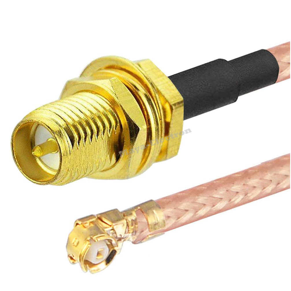 6in U.FL IPEX/IPX Mini PCI to RP-SMA RPSMA Female Pigtail Antenna Wi-Fi Coaxial RG-178 Low Loss Cable