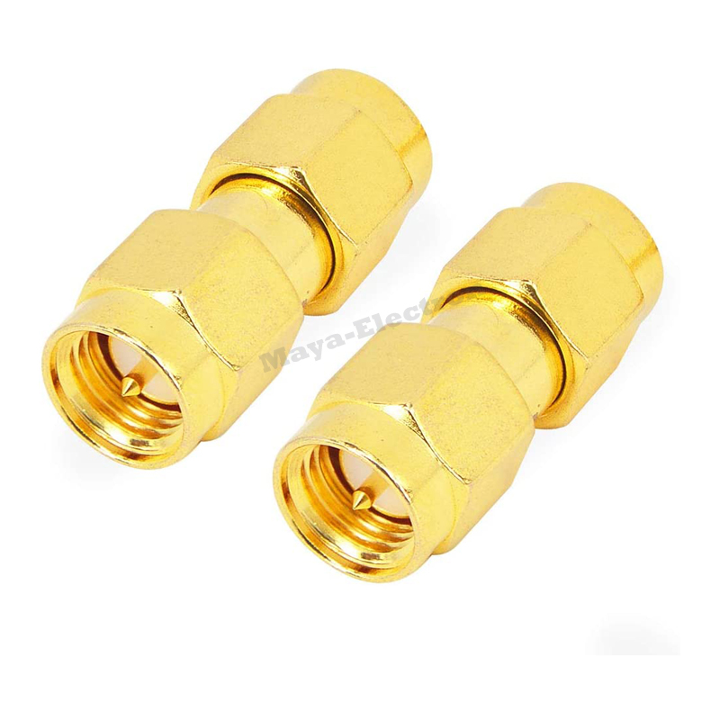 SMA male plug to SMA male straight FPV LAN Antenna Connector Adapter