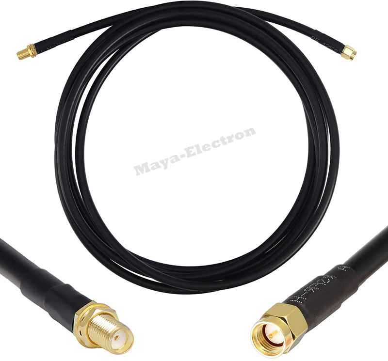 SMA male plug to SMA female jack RG58 Wifi Antenna Extension Cable