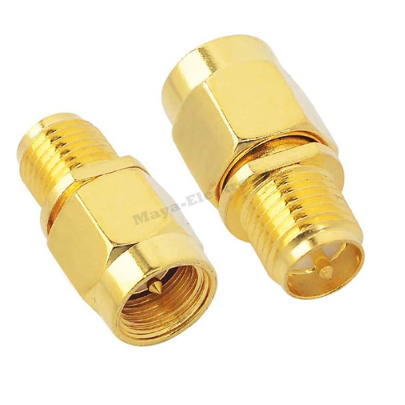 SMA Male plug to RP-SMA FPV LAN Antenna Connector Adapter