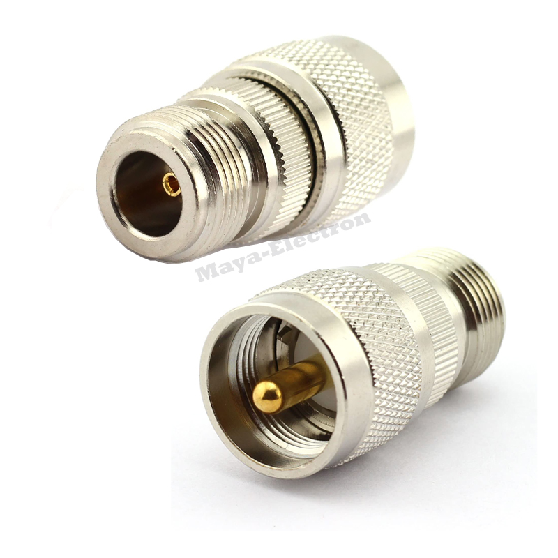 UHF male PL259 PL-259 plug to N female jack Radio Connector Adapter