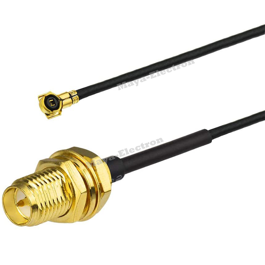 U.FL IPEX/IPX Mini PCI to RP-SMA RPSMA Female Pigtail FPV Antenna Wi-Fi Coaxial 1.13 Cable